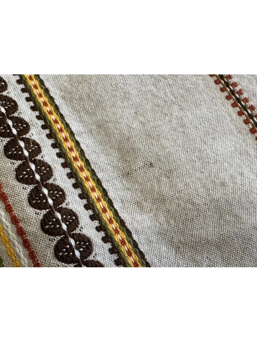 2 Large Table Runners Brown 61 x 24.5 Vintage?